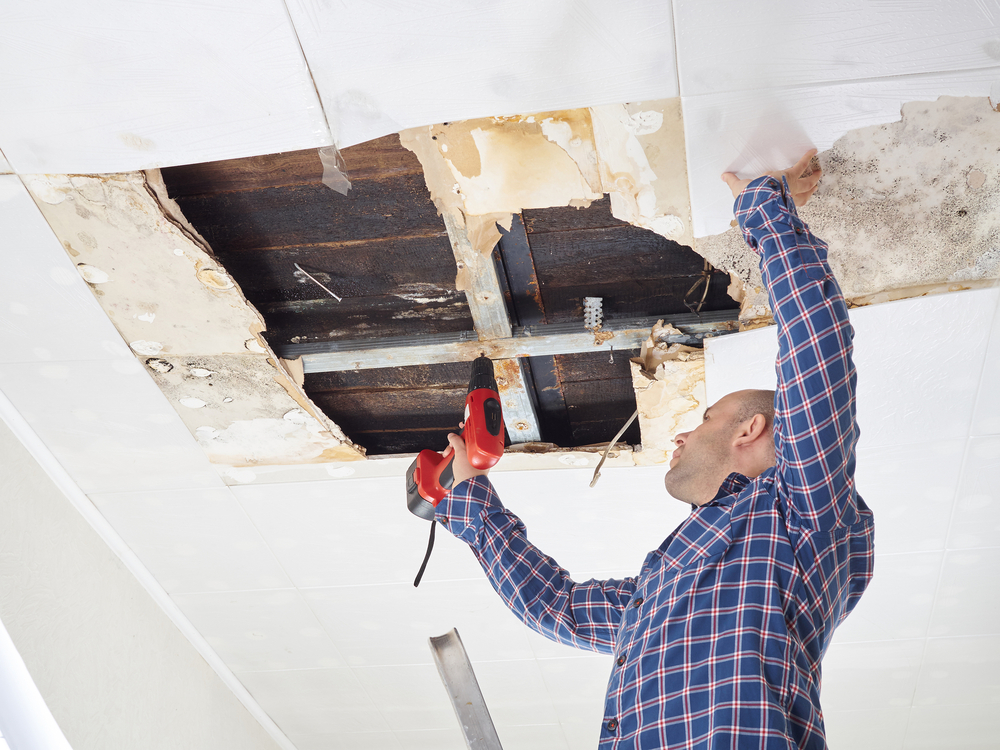 ceiling water damage